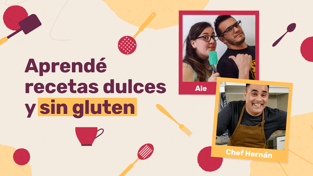 Aprende recetas dulces y sin gluten